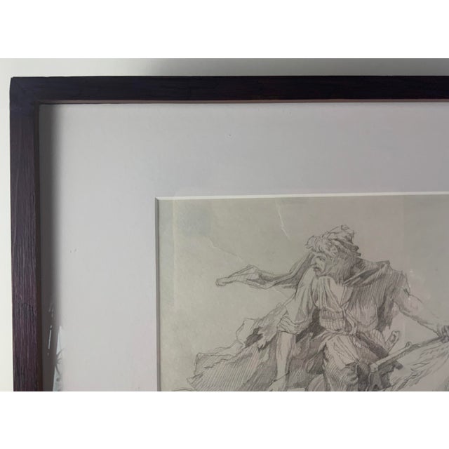 Paper Drawing of a Man on a Horse by Alexander Gubanov For Sale - Image 7 of 12