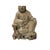 Vintage Rustic Wood Finish Sitting Bodhisattva Buddha Statue For Sale - Image 9 of 11