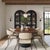 Boho Chic Marlow Black Wood Oval Dining Table For Sale - Image 3 of 10