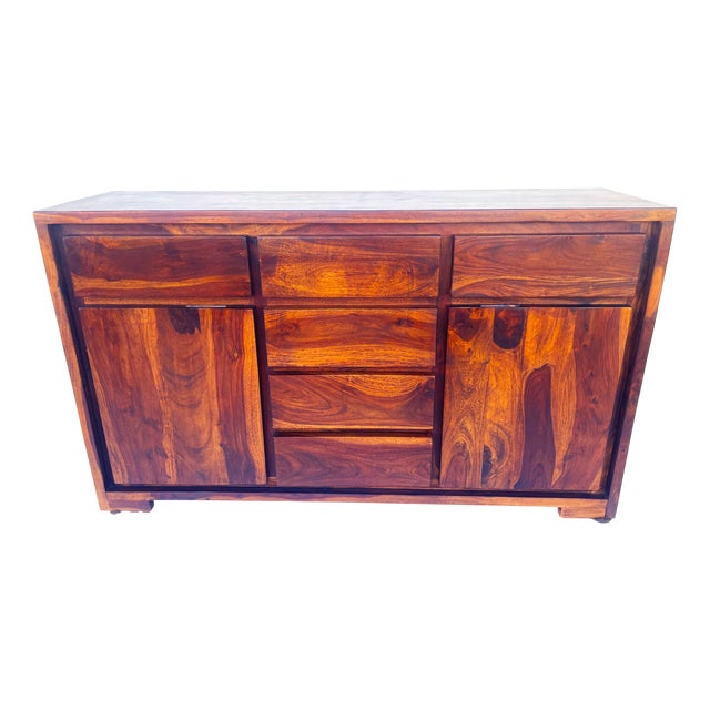 Large Rosewood Chest of 6 Drawers, 1990s For Sale