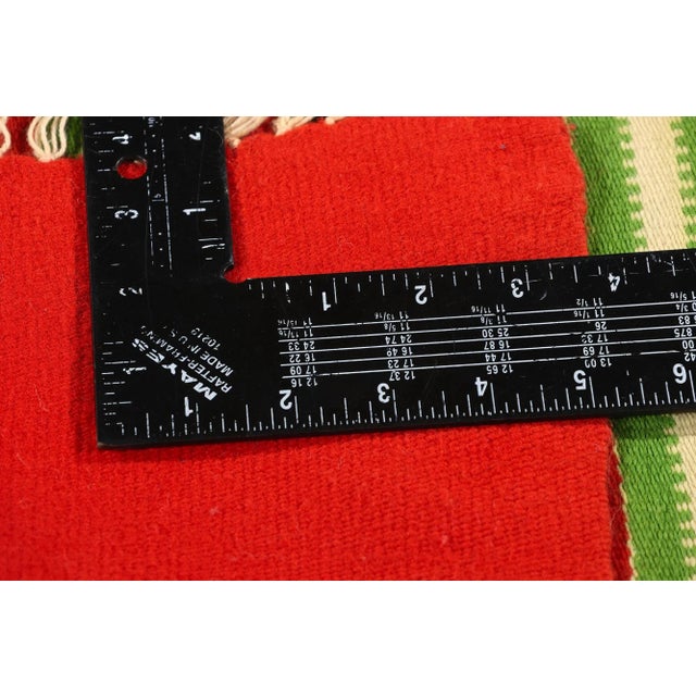 Textile Vintage Red Cretan Greek Kilim Rug - 01'06 X 03'11 For Sale - Image 7 of 10