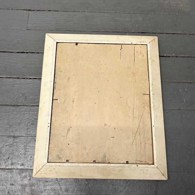 1950s 1950’s Original Impressionist Snowy Cityscape Painting For Sale - Image 5 of 5