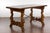 Italian Walnut 19th Century Baroque Style Fratino Console Table with Lyre Base For Sale - Image 11 of 12