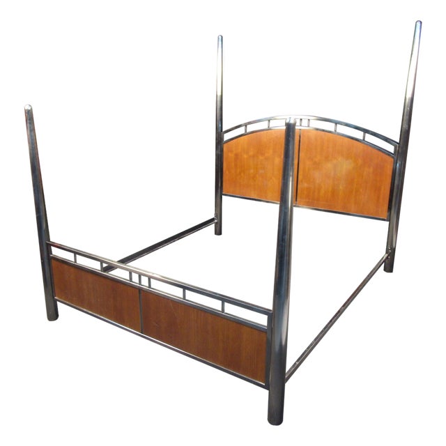 Mid 20th Century Mid-Century Modern Bed Frame by Mastercraft For Sale