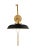 Contemporary Chapman & Myers by Visual Comfort Studio Wellfleet Double Arm Wide Task Sconce, Midnight Black & Burnished Brass For Sale - Image 3 of 5