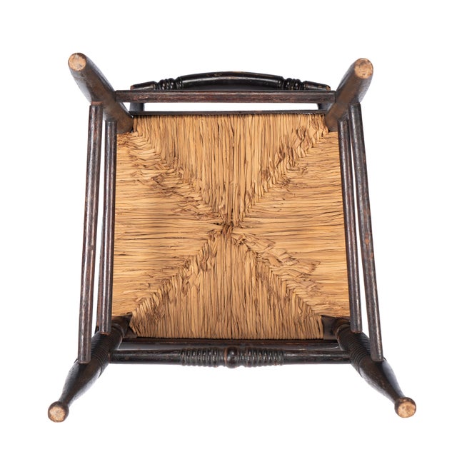 Upper Connecticut Valley Hitchcock Turtle-Back Rush Seat Side Chair, C. 1820-30 For Sale - Image 14 of 14