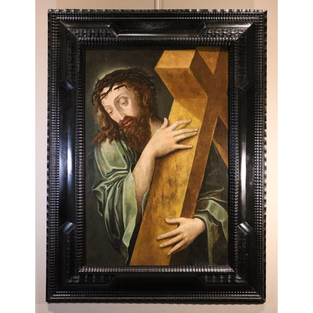 Michael coxie (mechelen, 1499 – mechelen, 1592) workshop of christ carrying the cross oil on panel (85 x 57 cm. - framed...