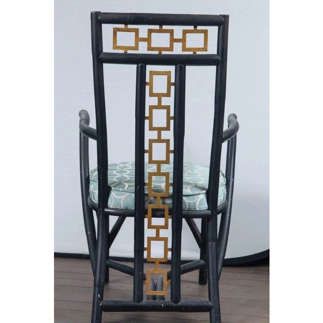 1950s Vintage James Mont Style Asian Modern Armchairs- a Pair For Sale - Image 17 of 18