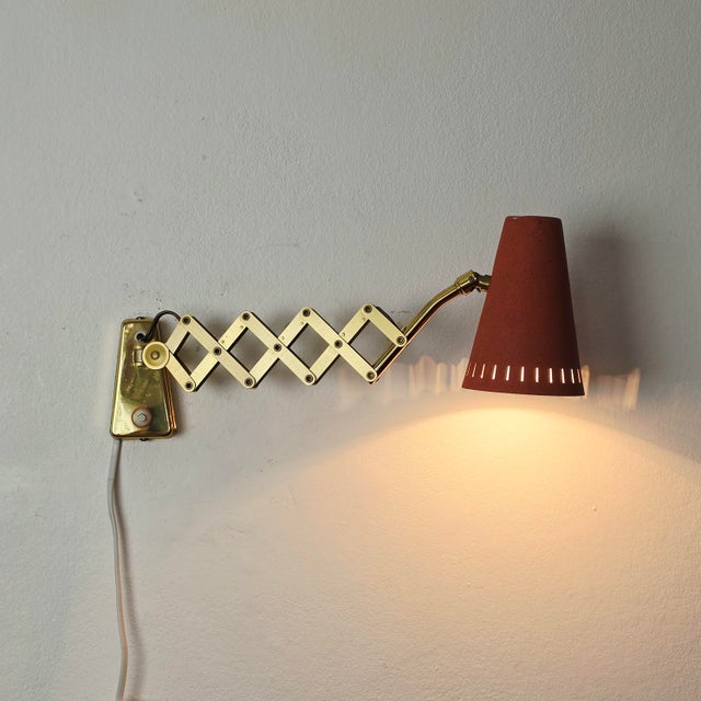 Vintage Diabolo Scissor Lamp by Karl Lang for Sis-Licht, Germany, 1950s For Sale - Image 17 of 18