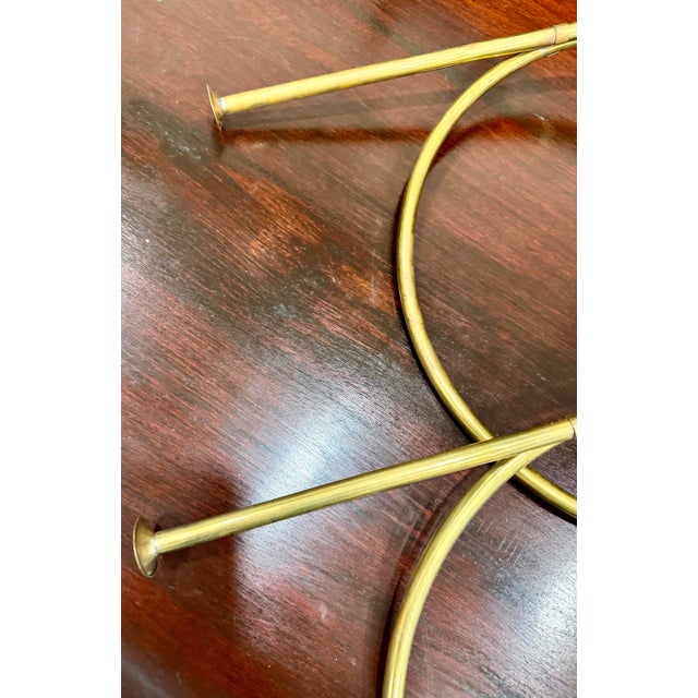 Farmhouse Brass Trumpets Ornaments, 2/PCS For Sale - Image 3 of 5