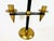 1970s Vintage Brutalist Wrought Iron and Brass Candleholder by Gio Ponti, 1970s For Sale - Image 5 of 12