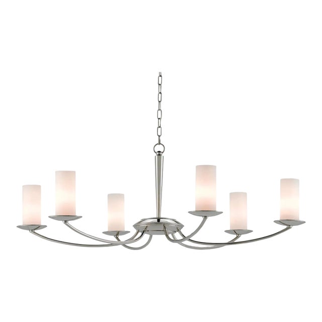 Currey & Company Cylindrical Myles Chandelier For Sale
