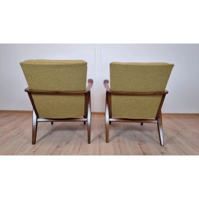Textile Set of Armchairs from Krásná Jizba For Sale - Image 7 of 10