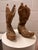 1970s Carved Cowboy Boots, Signed by Artist - Set of 2 For Sale In Cleveland - Image 6 of 6