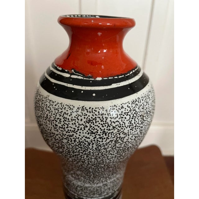 Vintage Mid-Century Hungarian Ceramic Vase, 1950s For Sale - Image 4 of 6
