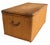 Tan Vintage Grass Mat and Bamboo Storage Trunk For Sale - Image 8 of 9