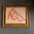 1940s Original Vintage Art Deco Sepia Male Nude Study Drawing Burled Wood Frame 1940’s For Sale - Image 5 of 5