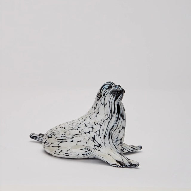 Animal Sculptures in Black and White by Archimede Seguso, Set of 4 For Sale - Image 14 of 18