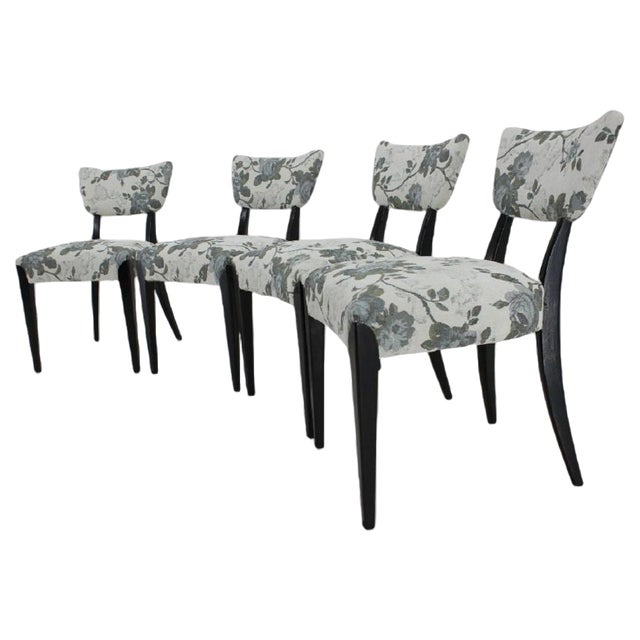 Dining Chairs by Jindrich Halabala for Hala, Czechoslovakia, 1950s, Set of 4 For Sale