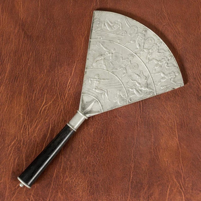 Svenskt Tenn Vintage Pewter Hand Mirror by Nils Fougstedt for Svenskt Tenn, 1920s For Sale - Image 4 of 9