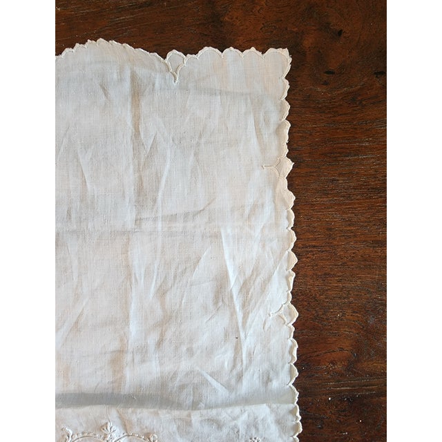 Exquisite Antique Embroidered Handkerchief For Sale - Image 9 of 16