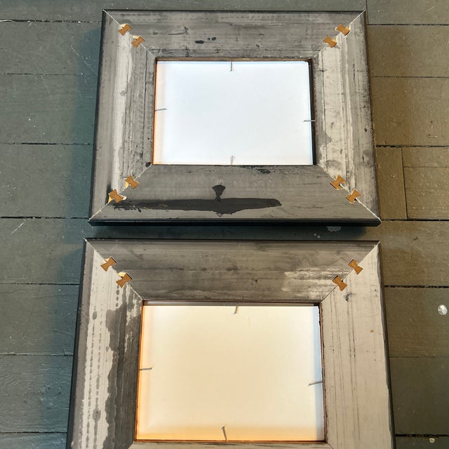 Paint Two Contemporary Original Abstract Landscape Blue Ink Watercolor Paintings - Set of Two For Sale - Image 7 of 7