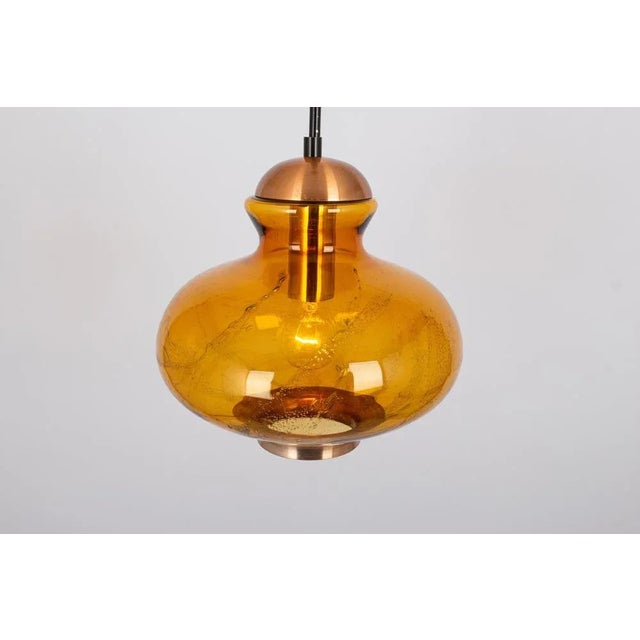 Small Murano Pendant Light attributed to Doria, Germany, 1970s For Sale - Image 3 of 8