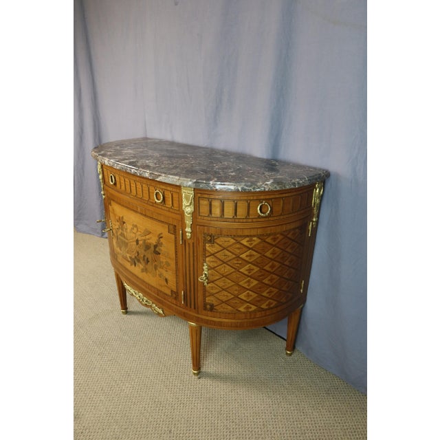 Vintage Half Moon Dresser, 1940s For Sale - Image 12 of 14