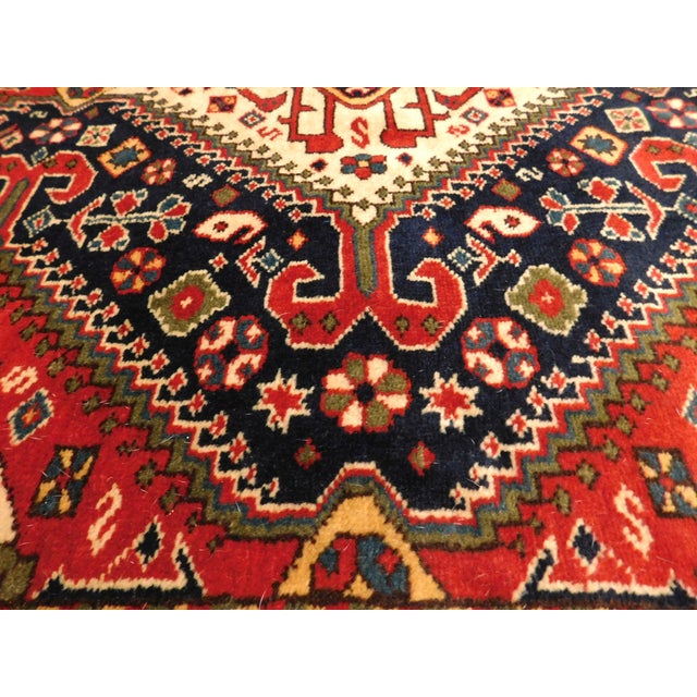 Blue Vintage Persian Rug. 4'3"x 7' For Sale - Image 8 of 12
