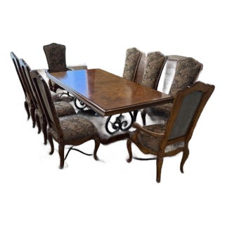 Century Furniture 9-Piece "Casa Collection" Dining Set - Table & 8 Verona Chairs For Sale