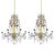 Antique Genoese Empire Chandeliers in Crystal and Gilded Wood, 1780s, Set of 2 For Sale - Image 14 of 14