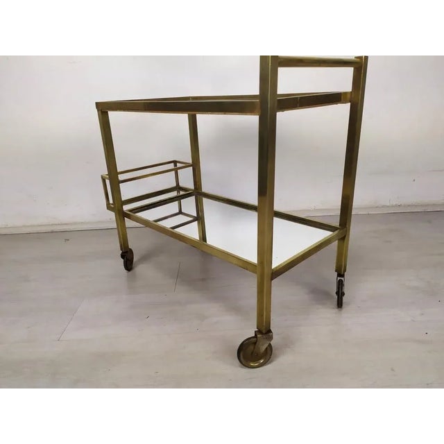 Art Deco Modern Trolley by Jacques Adnet For Sale - Image 9 of 18