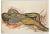 Jean Delpech, Nude, Original Watercolour, Mid-20th Century For Sale
