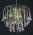 1980s Meryl Streep, Pink Murano Flowers and Crystal Drops Chandelier For Sale - Image 9 of 16