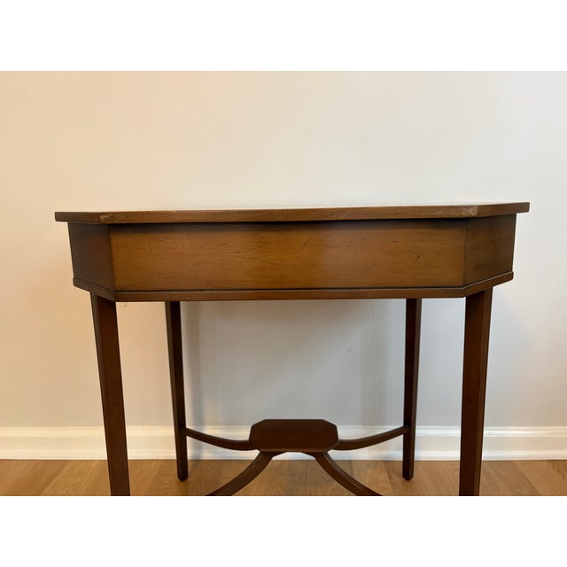 1970s Kittinger Buffalo Mahogany Octagonal End Tables, Pair For Sale - Image 12 of 14