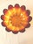 Mid 20th Century Amber Art Glass, Lotus Bowl by Indiana Glass For Sale - Image 10 of 11