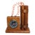 Vintage Folk Art Dynamite Wooden Desk Clock For Sale