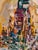 Paper 1970s Charles Weissman Melohs Mixed Media Painting New York, n.y. For Sale - Image 7 of 15
