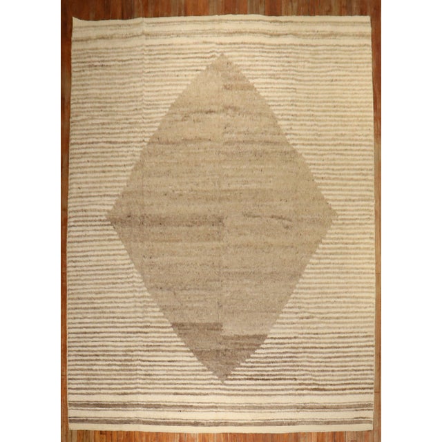 Early 21st Century Zabihi Collection Contemporary Tulu Mohair Style Turkish Rug - 10'3" x 14'5" For Sale - Image 5 of 12