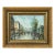Paris Street Scene with Figures Parisian Street 20th Century Post-Impressionism 1975 Circa For Sale