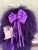 Animal Skin Purple Mongolian Lamb Fur Large Collectible Teddy Bear by Bear Mountain Artist Kathy Bindert For Sale - Image 7 of 8
