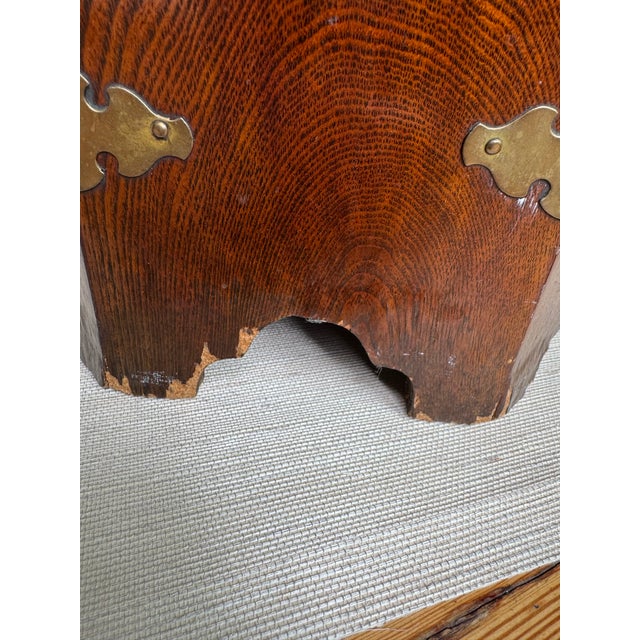 Wood Chinese Wedding Chest Side Table, Mid-19th Century For Sale - Image 7 of 7