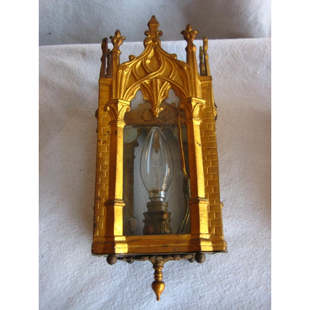 Late 19th Century French Pair of Neo-Gothic Sconces For Sale - Image 4 of 11