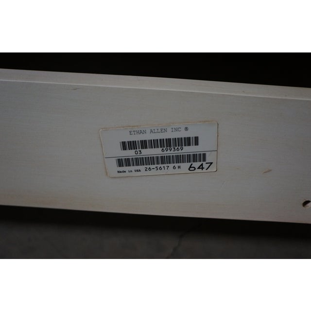 Wood Ethan Allen Country French Raised Panel King - Cal/King Headboard For Sale - Image 7 of 8