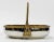 Metal Vintage Hammered Silver Bowl With Brass Rope Handle For Sale - Image 7 of 10