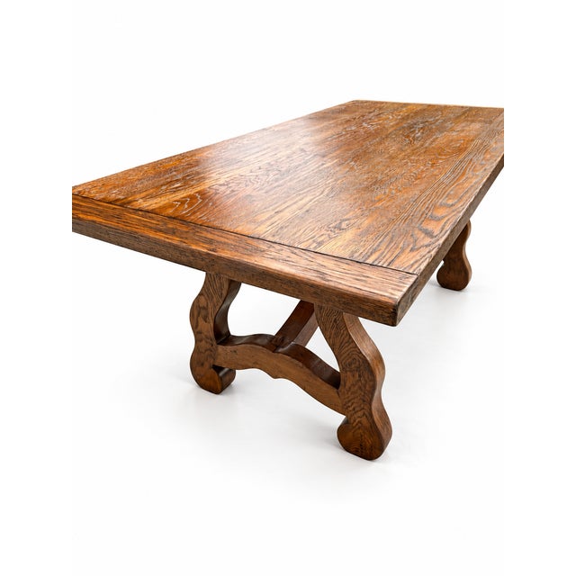 Spanish White Oak Dining Table, Circa 1920–1940 For Sale - Image 4 of 9