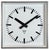 Industrial Grey Square Wall Clock from Pragotron, 1980s For Sale - Image 15 of 15