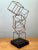 Black Vintage Geometric Metal Cube Sculpture For Sale - Image 8 of 12