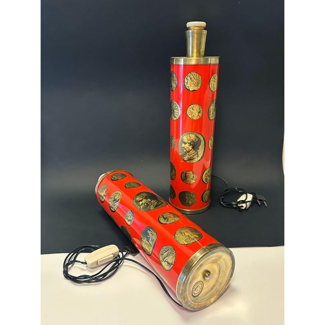Pair of Vintage Fornasetti Table Lamps For Sale - Image 6 of 8