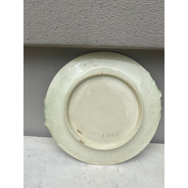 Late 19th Century French Majolica Plate, Circa 1890 For Sale - Image 5 of 6
